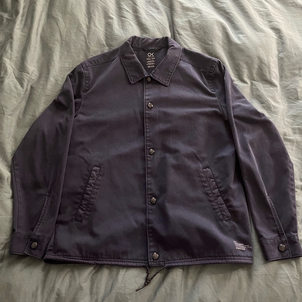Outerknown Coach’s jacket. Navy